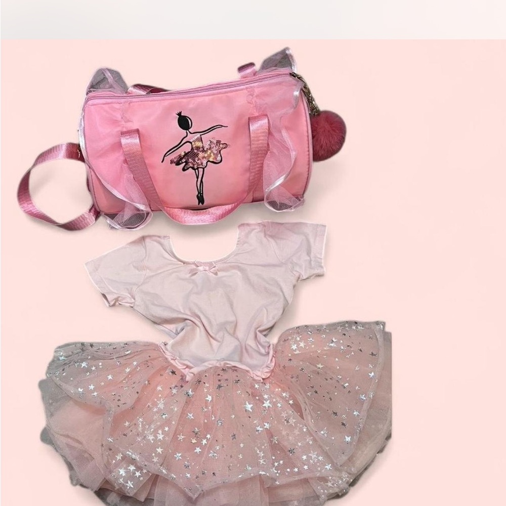 Sparkling Pink and White Dance Costume